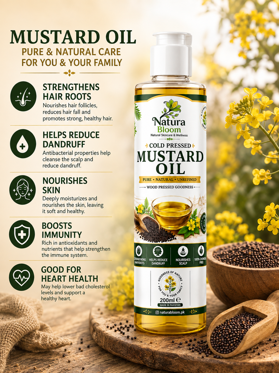 Cold Pressed Mustard Oil