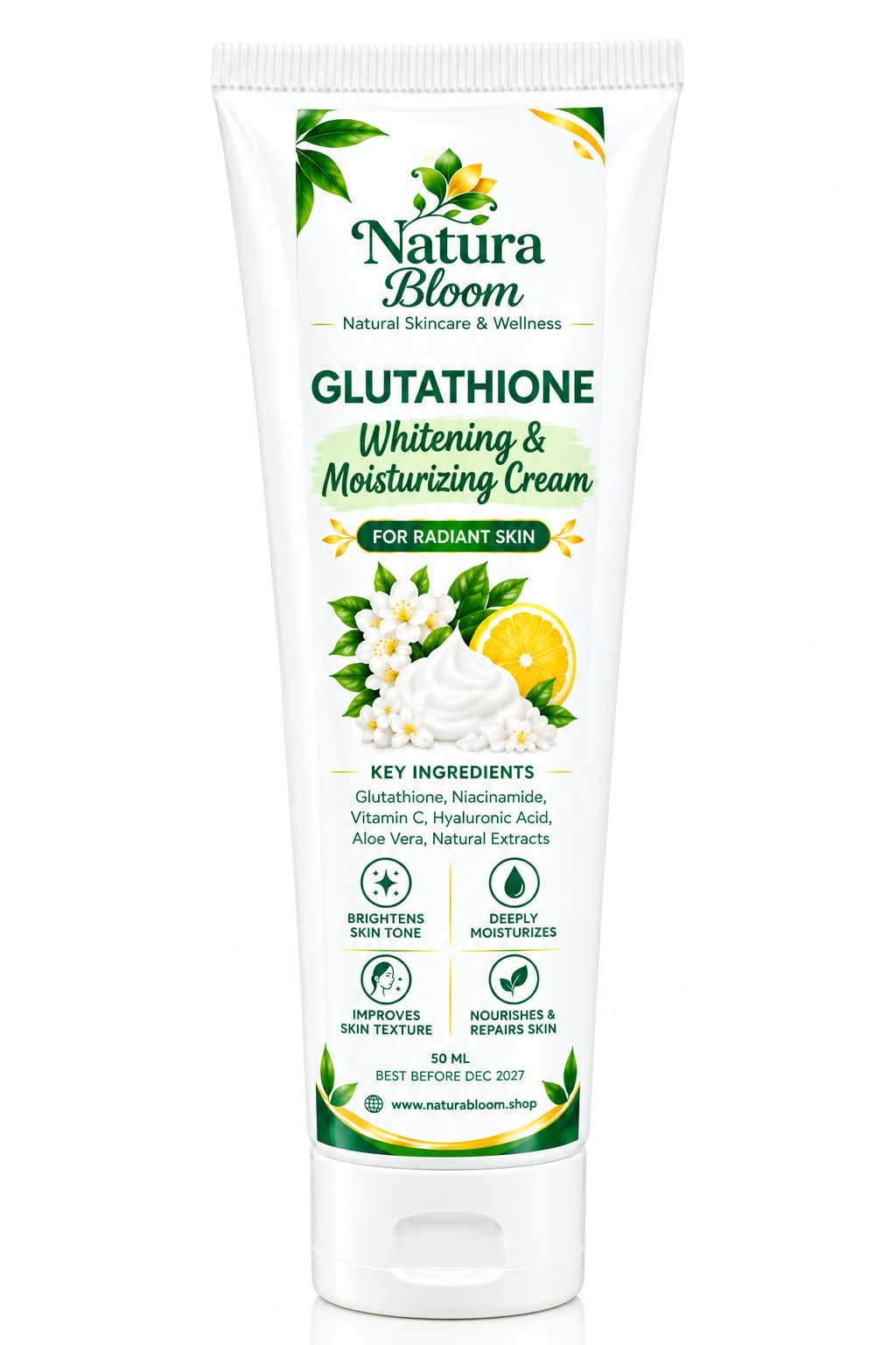 Glutathione Whitening & Moisturising Cream 50ml