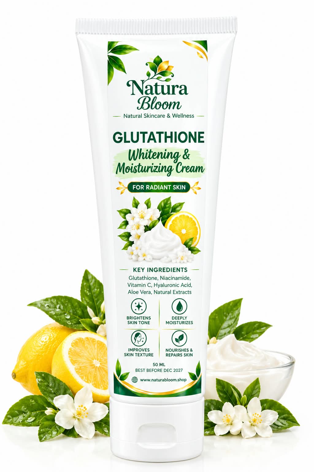 Glutathione Whitening & Moisturising Cream 50ml
