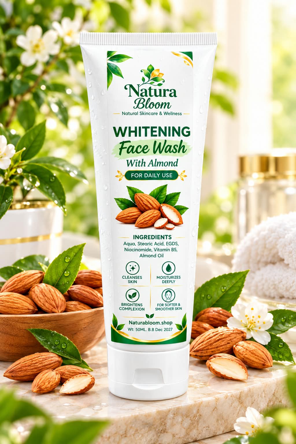Whitening Face Wash With Almonds 50ml